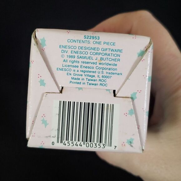 Vtg 1989 Precious Moments "I Believe In the Old Rugged Cross" Porcelain Ornament - Picture 13 of 13